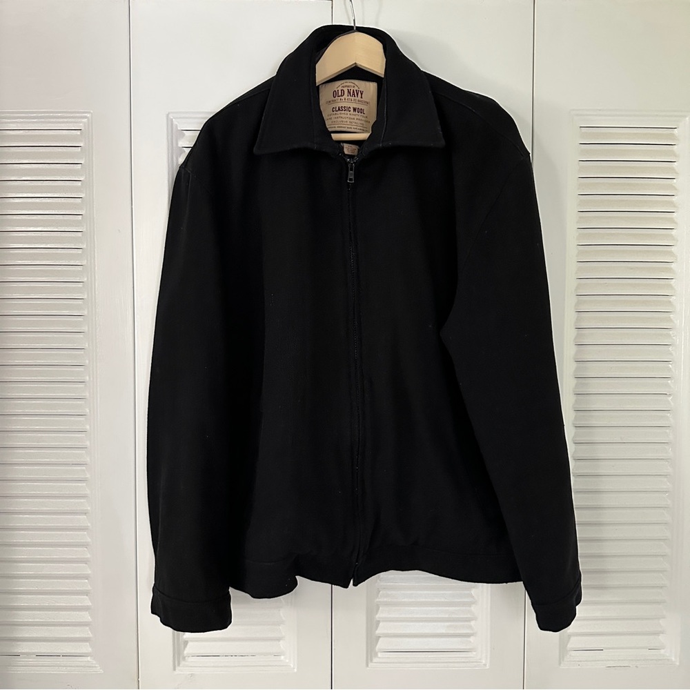 Old Navy Wool Jacket - XXL - Black